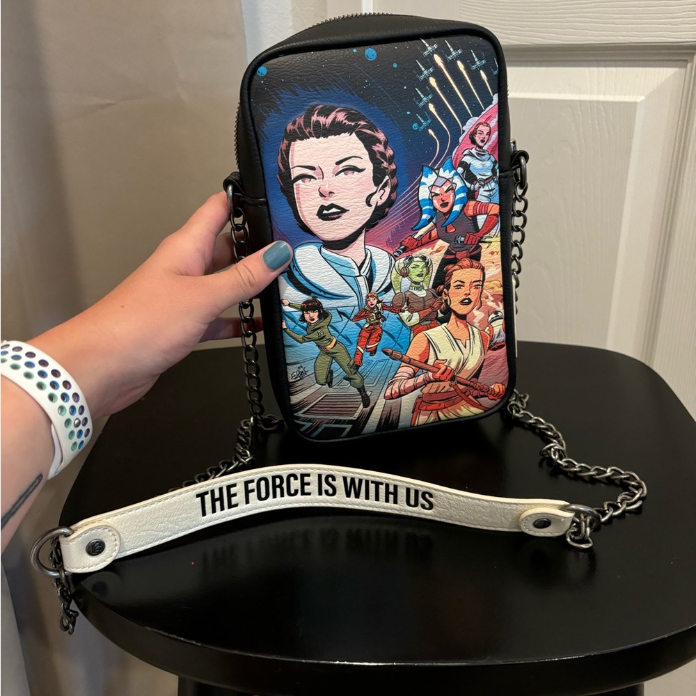 Women of the Force, Star Wars Loungefly Crossbody Purse - Leia, Ahsoka, Rey